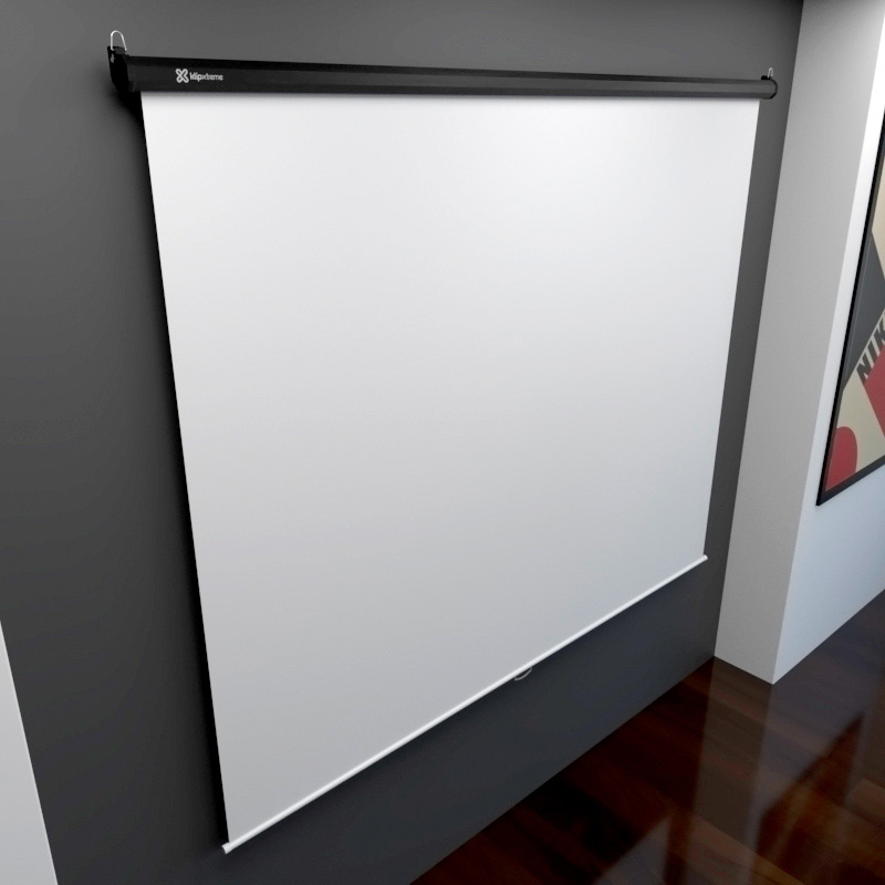 PR000701-PANTALLA KLIPX P/ PROYECTOR 120 BLANCA