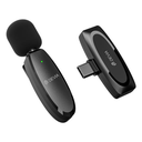 PR008408-MICROFONO DEVIA TIPO IPHONE INALAMBRICO COLLAR CLIP NEGRO