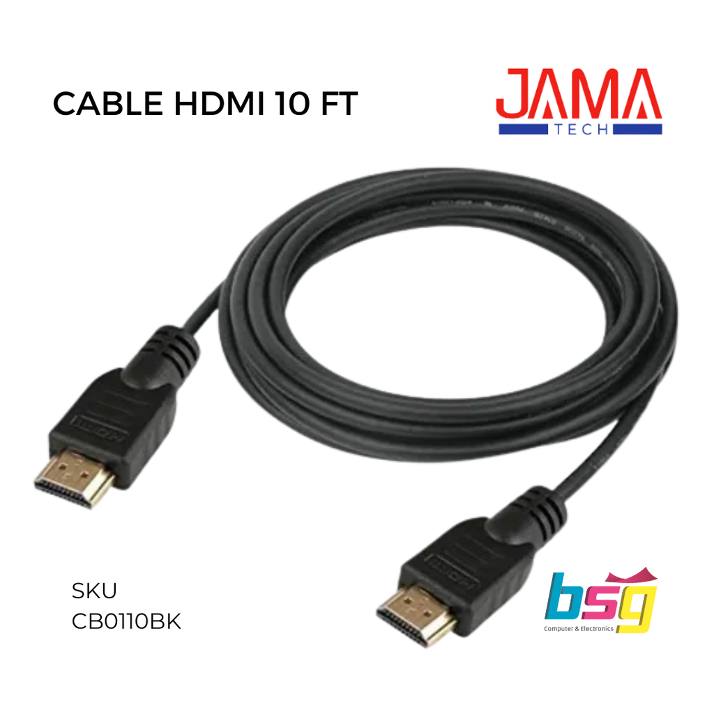 CABLE HDMI JAMA TECH 10FT