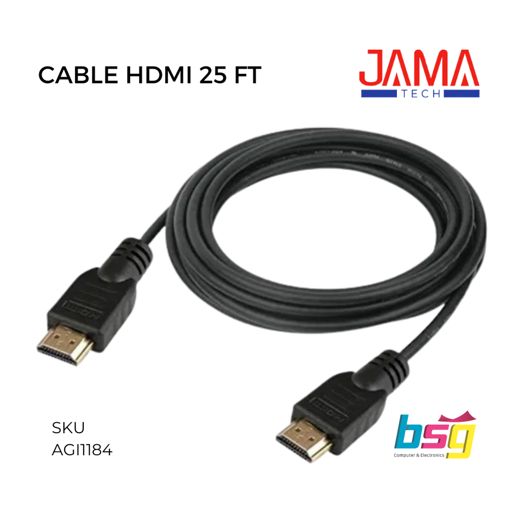 CABLE HDMI JAMA TECH 25FT