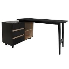 MUEBLE (PC) EJECUTIVO STARKEN STEEL LEGS MELAMINA BLACK (CT-3861)