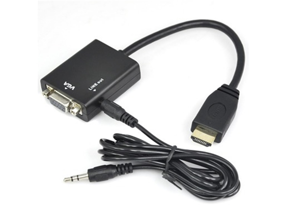 ADAPTADOR HDMI A VGA + AUX