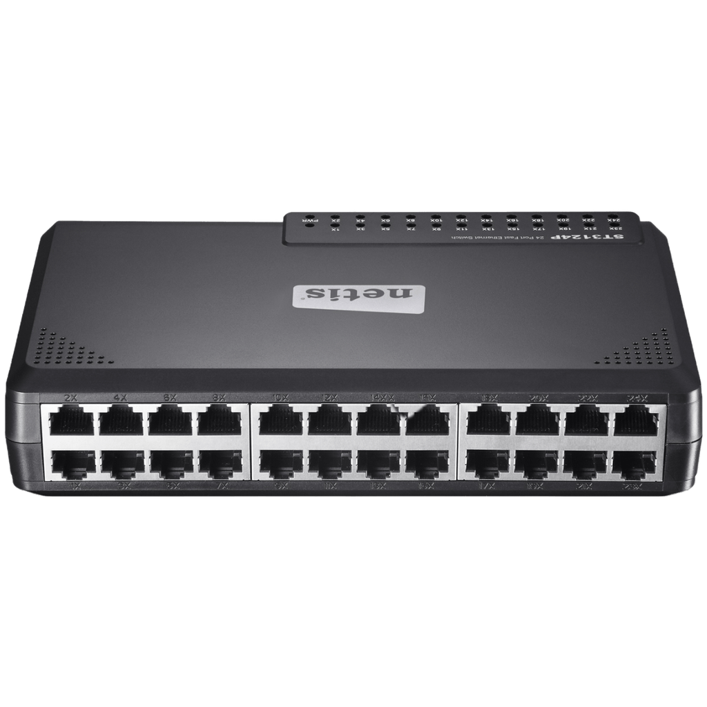 PR000783-SWITCH 24 PUERTOS GIGABIT POE NETIS 24 FE POE+2GE + 2 SFP FIBER PORT