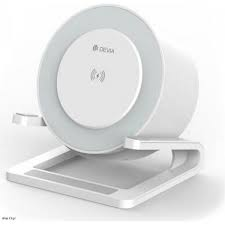 PR001477-BOCINA DEVIA ESCRITORIO INALAMBRICA Y CARGADOR BLANCO