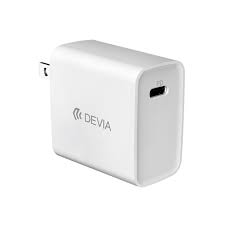 FUENTE DEVIA TIPO C Y USB PD/QC QUICK CHARGER 20W SMAR SERIE BLANCA