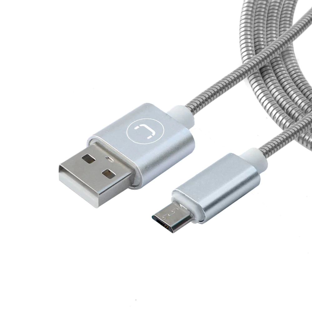 PR002528-CABLE MICRO USB ACERO INOX 3FT UNNO