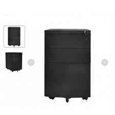 PR003169-ARCHIVO STAKEN HM-518A 3 GAVETAS NEGRO