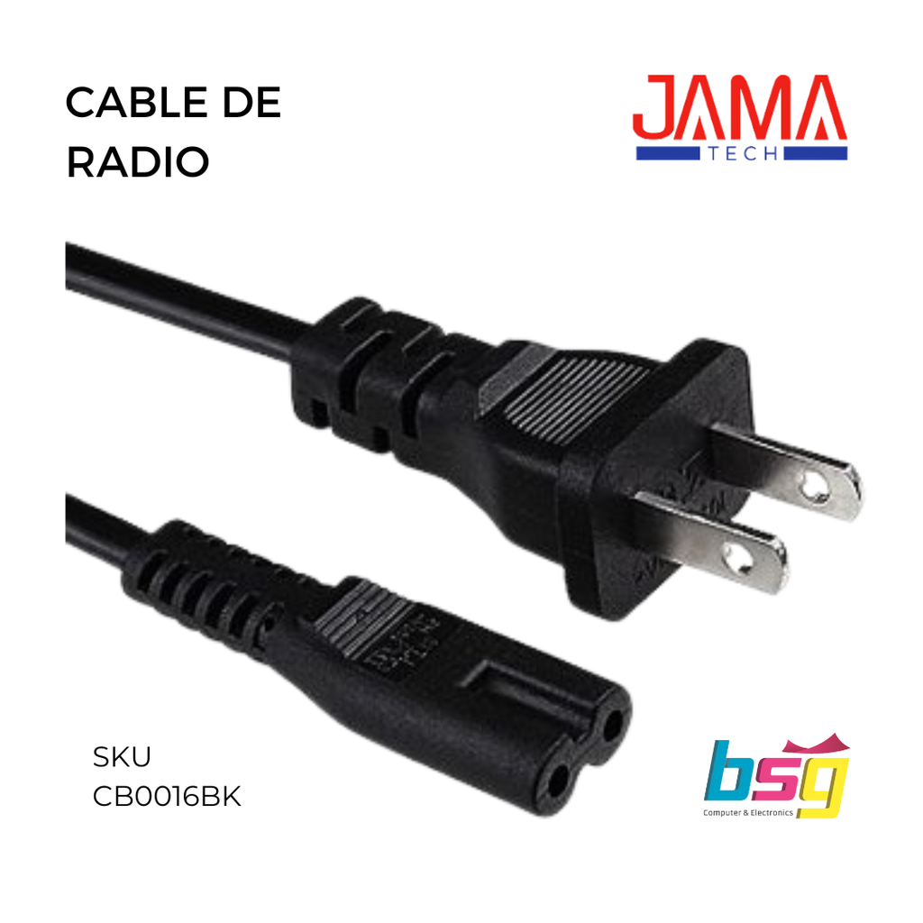 PR005213-CABLE DE RADIO NEGRO JAMATECH