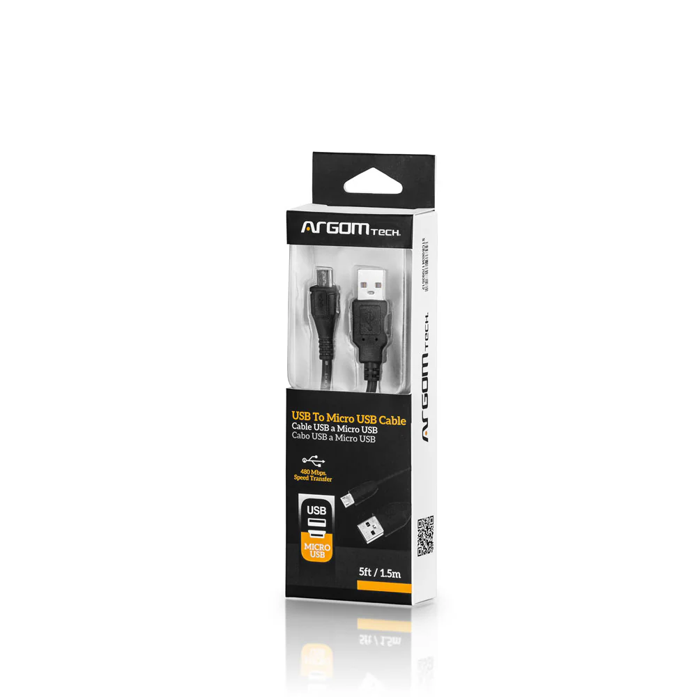 PR005689-CABLE USB A MICRO USB ARGOM 5PIES (ARG-CB-0034)