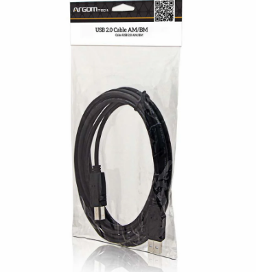 CABLE USB PARA IMPRESORA 10FT ARGOM/MYO (ARG-CB-0039)