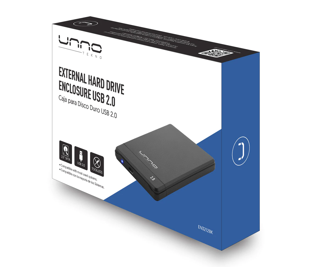 CAJA  DISCO DURO SATA 2.5 USB 2.0 UNNO