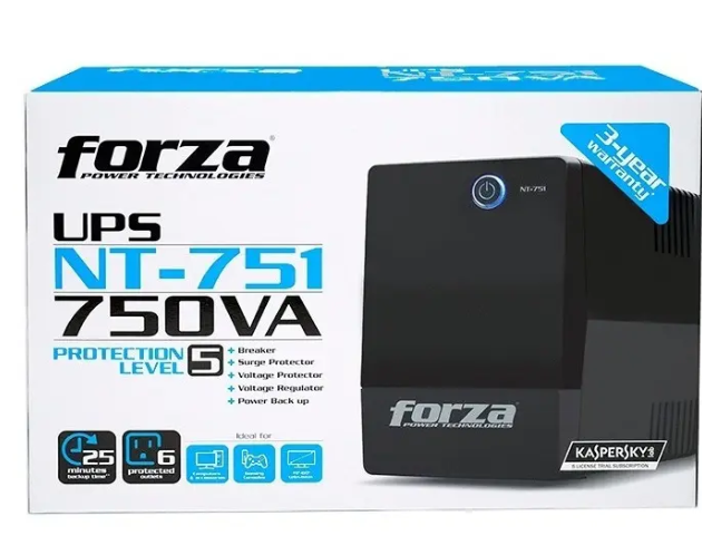 UPS FORZA NT-751D 750VA - 375 WATTS 6 ENTRADAS, 120V (NT-751D)