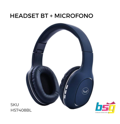 HEADSET BT C/MIC OVALA AZUL UNNO