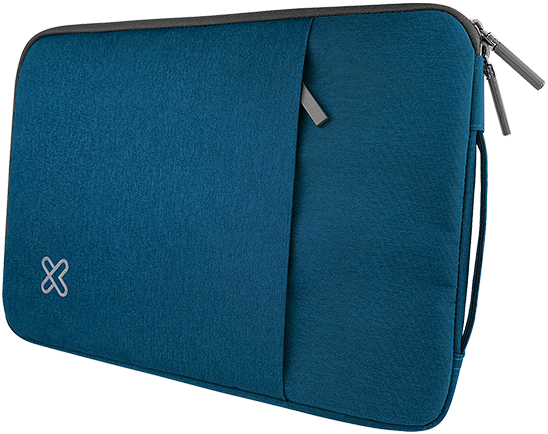 BULTO PARA NOTEBOOK KLIPX SQUAREPRO TIPO SLEEVE 15.6" TIPO SLEEVE, AZUL/CRIS