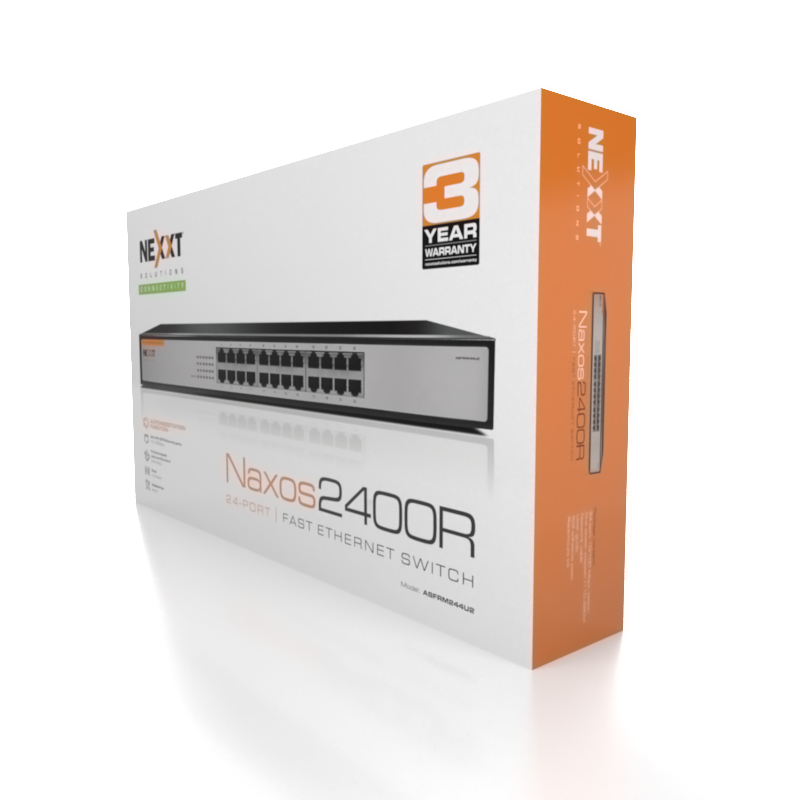PR007070-SWITCH NAXOS NEXXT 24 PORT GIGABIT ETHERNET.