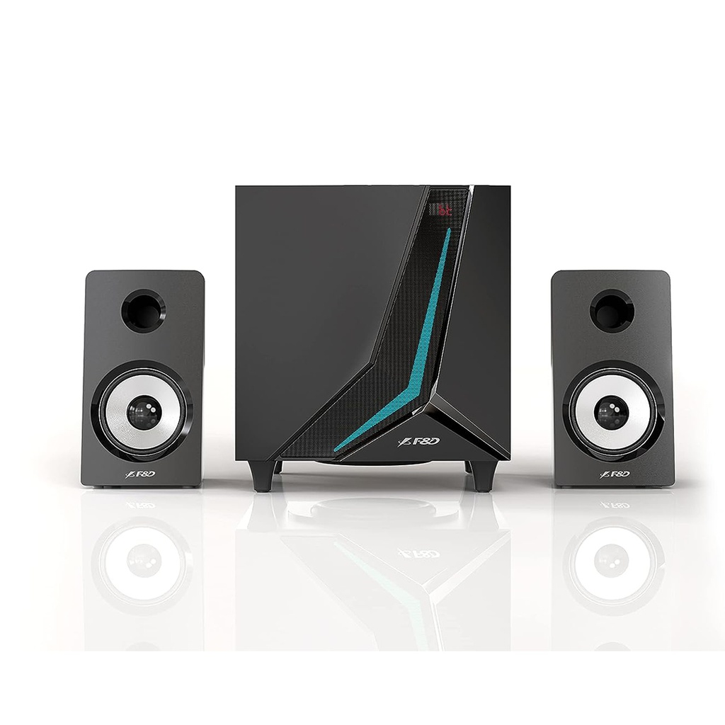 PR007206-BOCINA F670X ALTAVOZ MULTIMEDIA 2.1 , USB, AUX, FM, BLT, PANTALLA LED