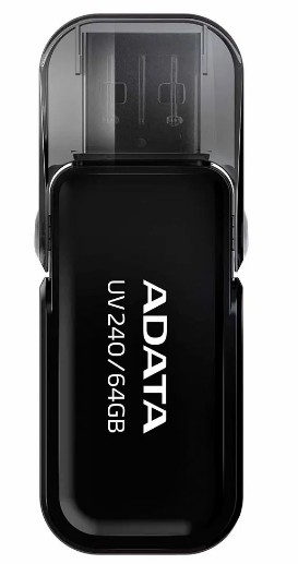 MEMORIA USB ADATA USB 64GB-BK-UV240