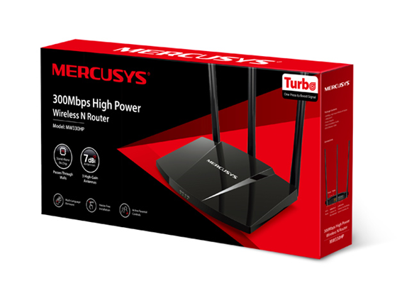 PR007486-ROUTER WIFI ALTA POTENCIA MW330HP 3 ANTENAS MERCUSYS