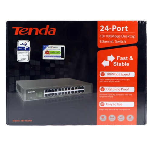 PR007500-SWITCH TENDA 24 PORT 10/100MBPS