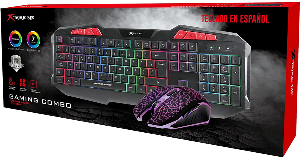 PR007527-COMBO TECLADO/MOUSE GAMING XTRIKE ME(MK503)