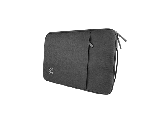 PR008068-BULTO DE NOTEBOOK KLIPX SQUAREPRO, TIPO SLEVE 15.6" SILVER, ACOLCHADO, CON BOLSILLO Y AGARRADERA, KSN-420SV