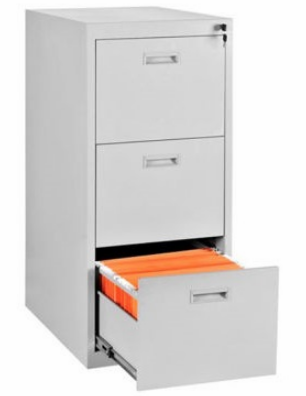ARCHIVO GMS 3 GAVETA 9 1/2 X 11 GMS-FC-002-3D-PLATEADO