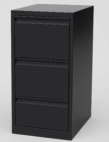 ARCHIVO GMS 3 GAVETA 9 1/2 X 11 GMS-FC-002-3D-NEGRO