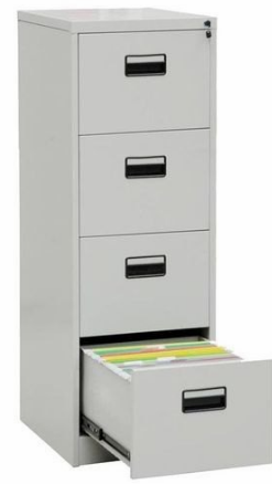 ARCHIVO GMS 4 GAVETAS 9 1/2 X13 GRIS GMS-FC-002-4D-GRIS