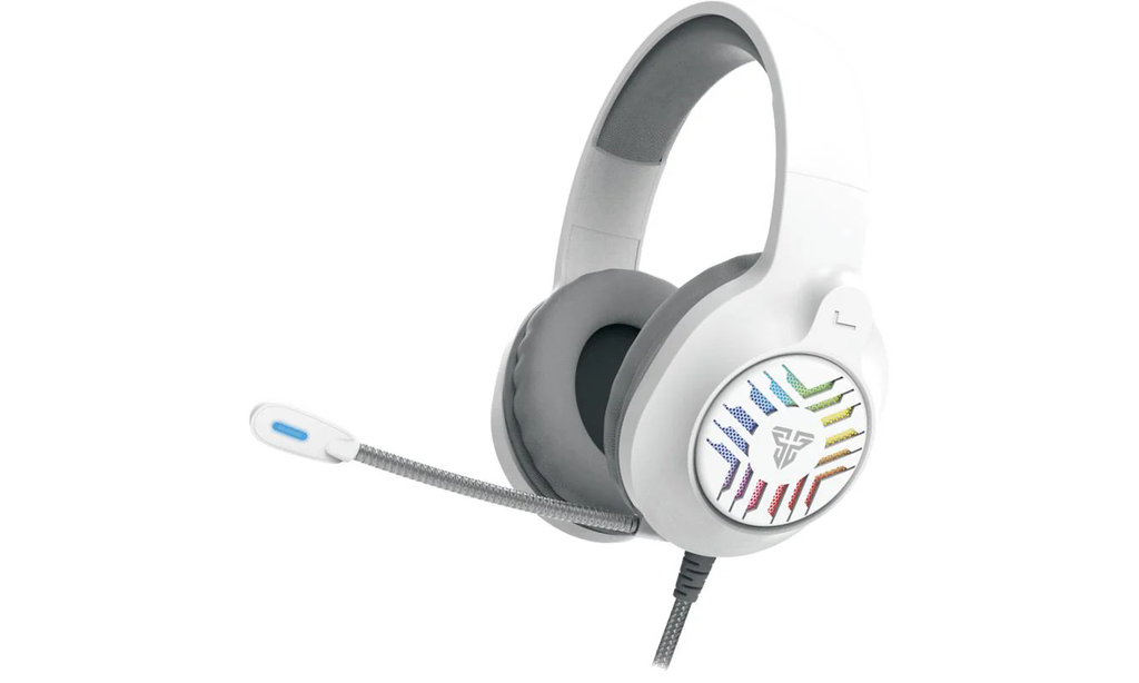 PR008910-HEADSET FANTECH (MOD.MH87) BLANCO, PLAYSTATION 4, XBOX ONE, NINTENDO SWITCH, AND MOBILE, W/MICROPHONE GAMING RGB
