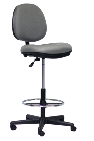 SILLA TIPO CAJERO STARKER EN NYLON GRAY (H-3328F) (SIL966)