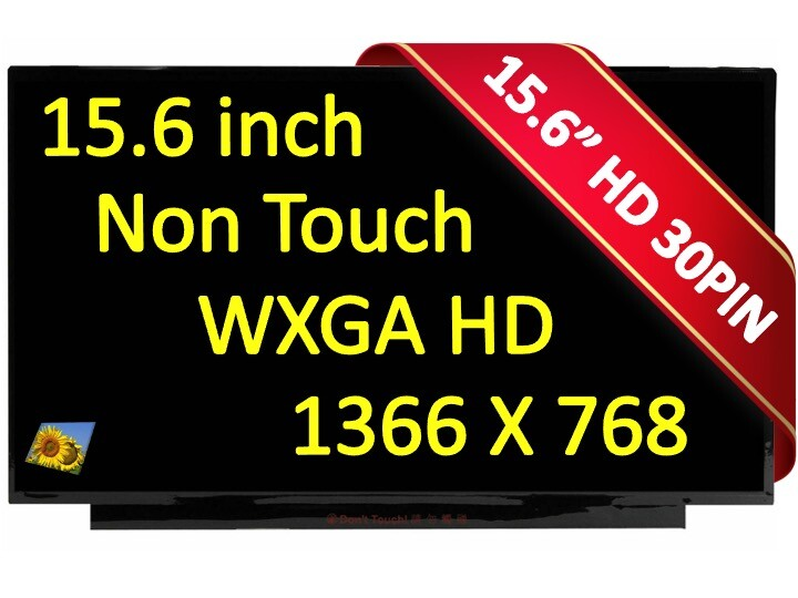 PANTALLA COMPATIBLE CON B156XTN08.1 EDP 1366X768 SIN ORIFICIOS LED LCD 15.6