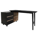 MUEBLE (PC) EJECUTIVO STARKEN STEEL LEGS MELAMINA BLACK (CT-3861)