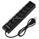 HUB USB CON 7 PUERTOS CON INTERRUPTOR DE ENCENDIDO/APAGADO