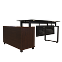 PR000991-MUEBLE STARKEN GLASS TOP GOLDEN OAK