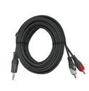 CABLE DE AUDIO 3.5 A 2 RCA 6 FT CRIS