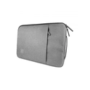 BULTO DE NOTEBOOK KLIPX, TIPO SLEVE 15.6" GRIS, ACOLCHADO,