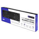 TECLADO INALAMBRICO COMPACTO UNNO KB6751BK