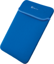 PR006295-BULTO DE NOTEBOOK KLIPX, TIPO SLEVE 15.6" REVERSIBLE, NEGRO / AZUL, ACOLCHADO, KSN-115BL