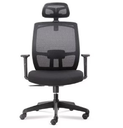 SILLON EJECUTIVO NEGRO FONDO GRIS/NEGRO H-8878F (SIL703)