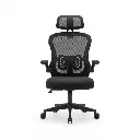 SILLA XCON EJECUTIVO (MOD. XCON-C0238) NEGRA, MALLA, REPOSA CABEZA, BRAZOS, PESO MAX. 265lbs