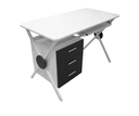 MUEBLE (PC) STAKEN WHITE/BLACK MELAMINE TOP (S-356) (MUE367)