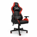 SILLA GAMING XCON SATURN PU, NEGRA con ROJO , Brazos Ajustables, Peso Max: 265lbs