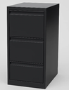 ARCHIVO GMS 3 GAVETA 9 1/2 X 11 GMS-FC-002-3D-NEGRO