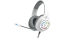 PR008910-HEADSET FANTECH (MOD.MH87) BLANCO, PLAYSTATION 4, XBOX ONE, NINTENDO SWITCH, AND MOBILE, W/MICROPHONE GAMING RGB