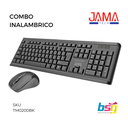 COMBO INALAMBRICO TECLADO-MOUSE NEGRO JAMA TECH(TM0250BK)
