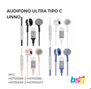 AUDIFONO ULTRA TIPO C UNNO, VARIOS COLORES